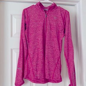 Pink Nike quarter zip